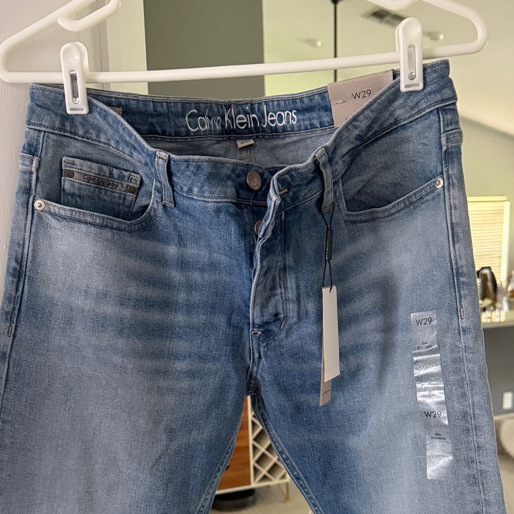 Calvin Klein Men's Light Blue Skinny Jeans